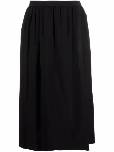 Saint Laurent Pre-Owned falda de cintura alta 1970