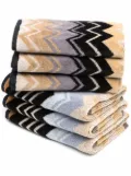 Missoni Home Giacomo face towels (set of 6) - Neutrals