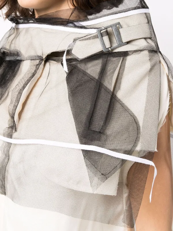 マルジェラ ドレス MM6 Maison Margiela ギャザー ショートスリーブドレス