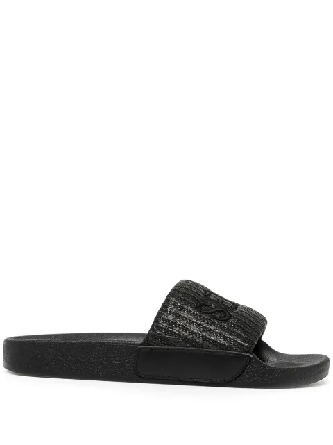 Senso Elly II logo-embroidered slides