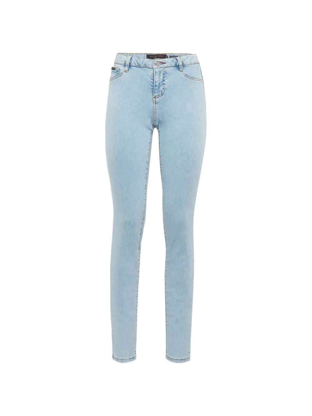 Philipp Plein logo-plaque jeans - Blau