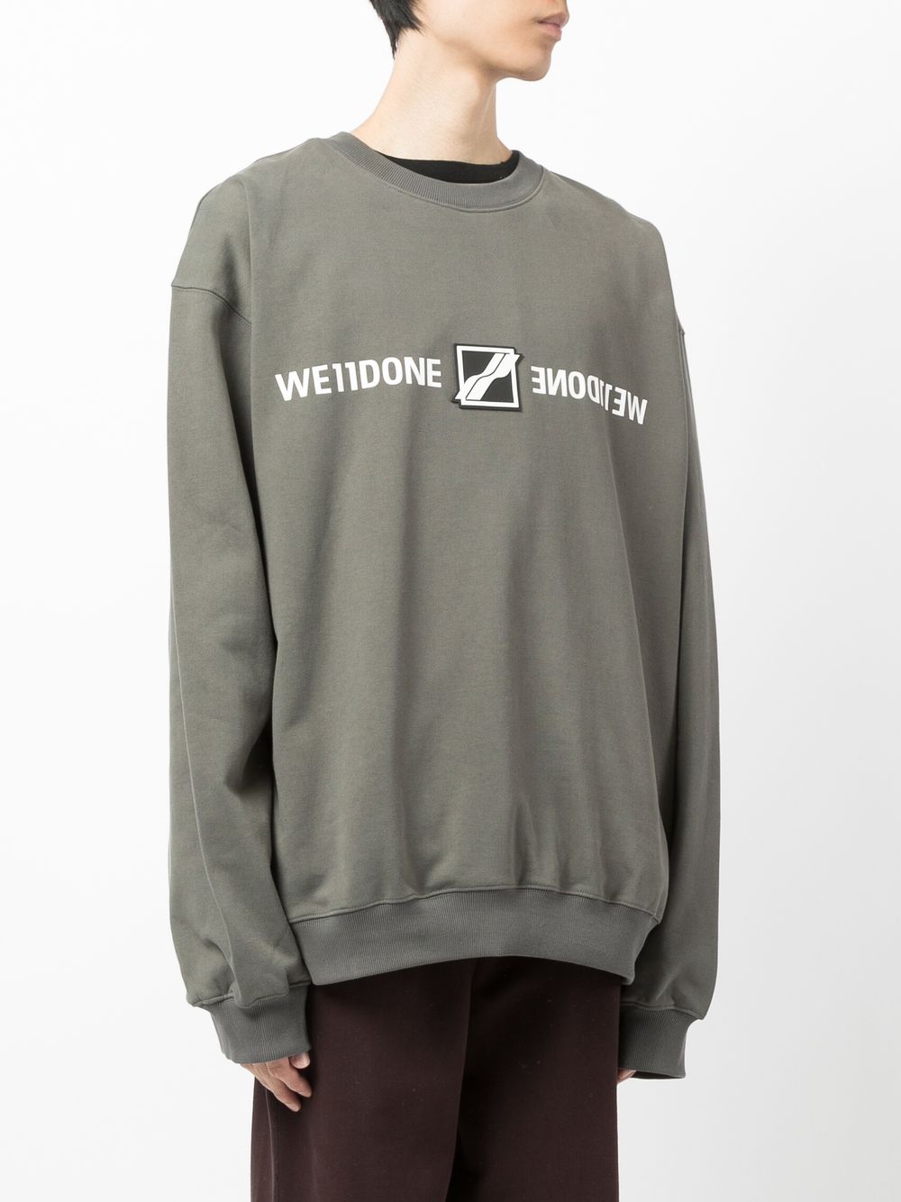 Shop We11done logo-print sweatshirt with Express Delivery - FARFETCH