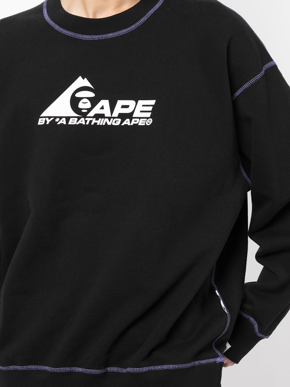 фото Aape by *a bathing ape® толстовка с контрастной строчкой и логотипом