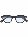 Lesca square-frame glasses - Black