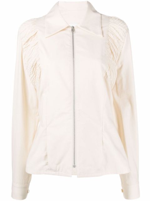 Maison Margiela ruched-detail shirt Women