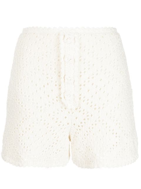 Alice McCall Salty Kiss crochet shorts