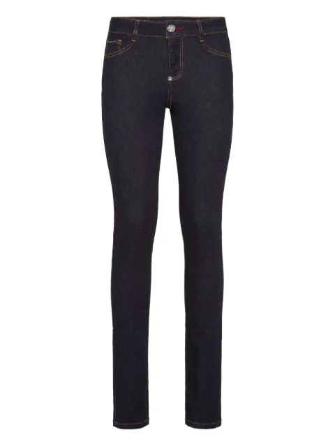 Philipp Plein jeans con placa del logo