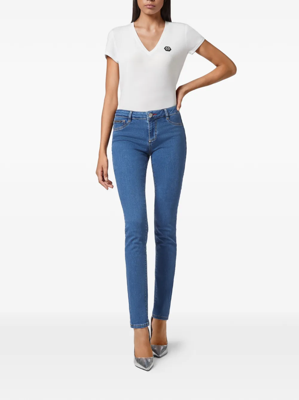 Philipp Plein Skinny jeans Blauw
