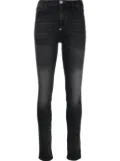 Philipp Plein high-waist skinny-cut jeans - Black