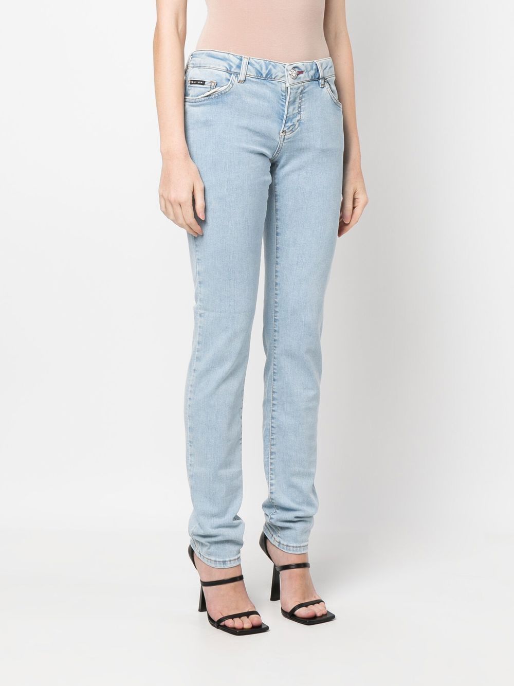 Philipp Plein light-wash slim-cut jeans Women