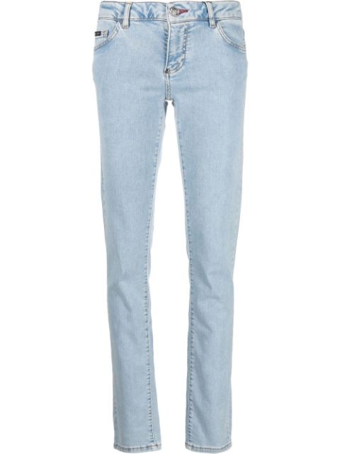 Philipp Plein light-wash slim-cut jeans Women