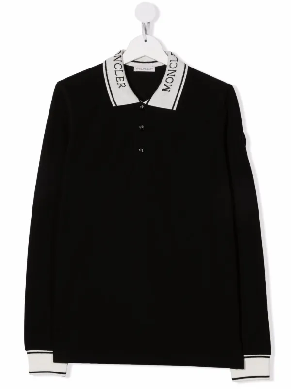 moncler contrast polo