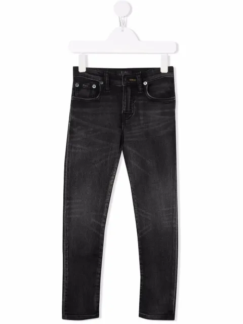 POLO RALPH LAUREN KIDS jeans rectos con tiro medio 