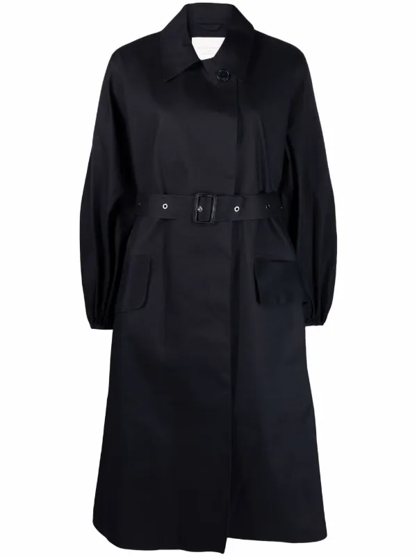 Cecilie Bahnsen Helen Belted puff sleeve Trench Coat Farfetch