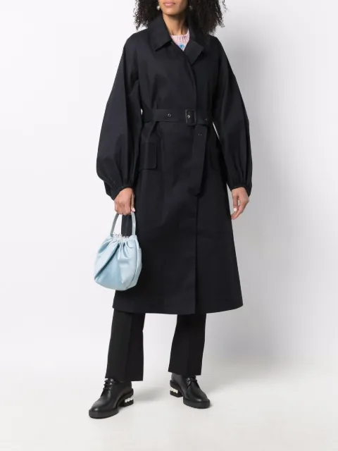 Cecilie Bahnsen Helen belted puff-sleeve trench coat EDI0026 - 1