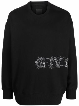 Givenchy Barbed Wire crew-neck Sweatshirt - Farfetch