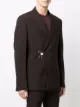 Givenchy padlock-detail tailored wool blazer