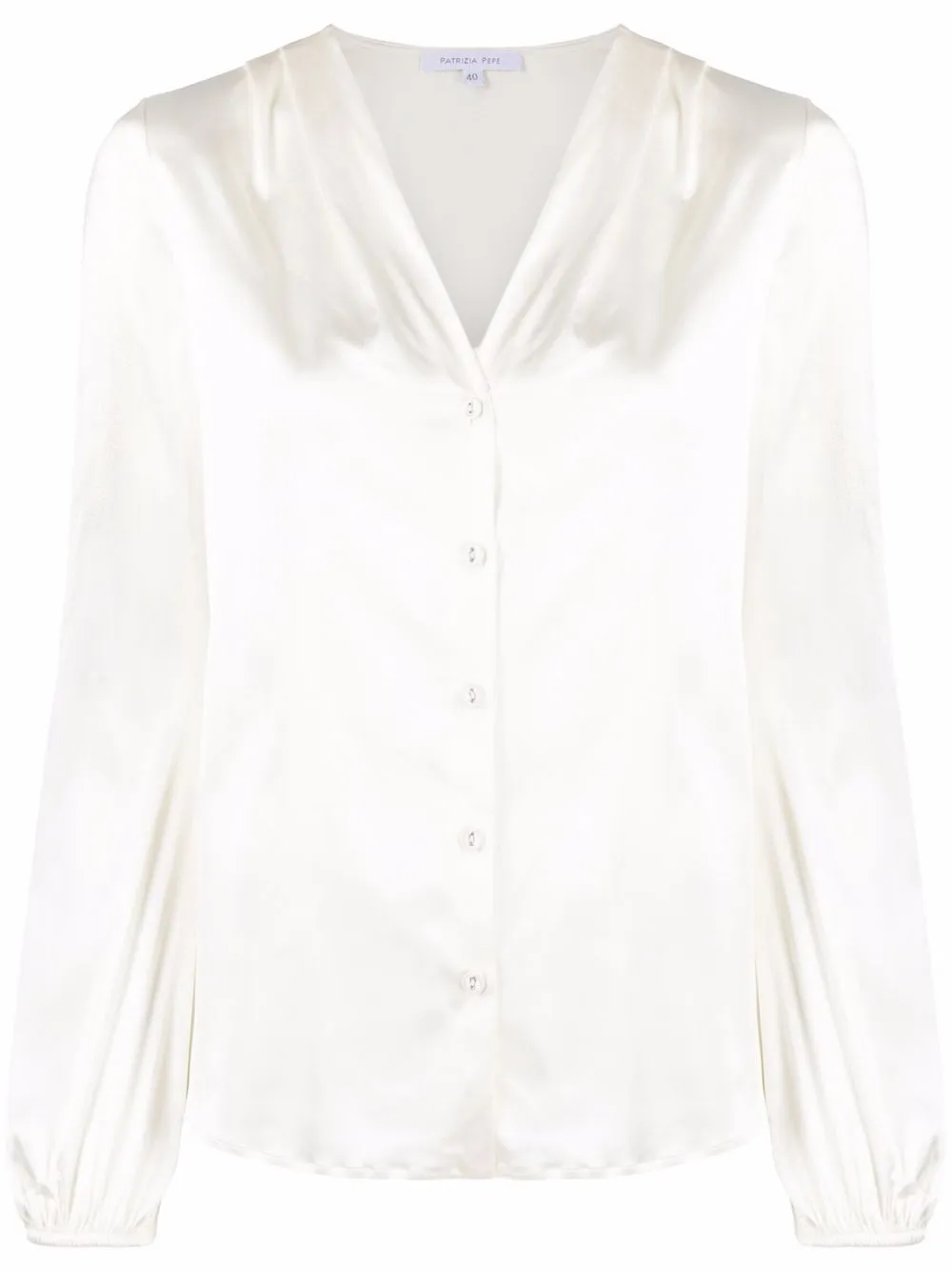 

Patrizia Pepe V-neck button-up blouse - White