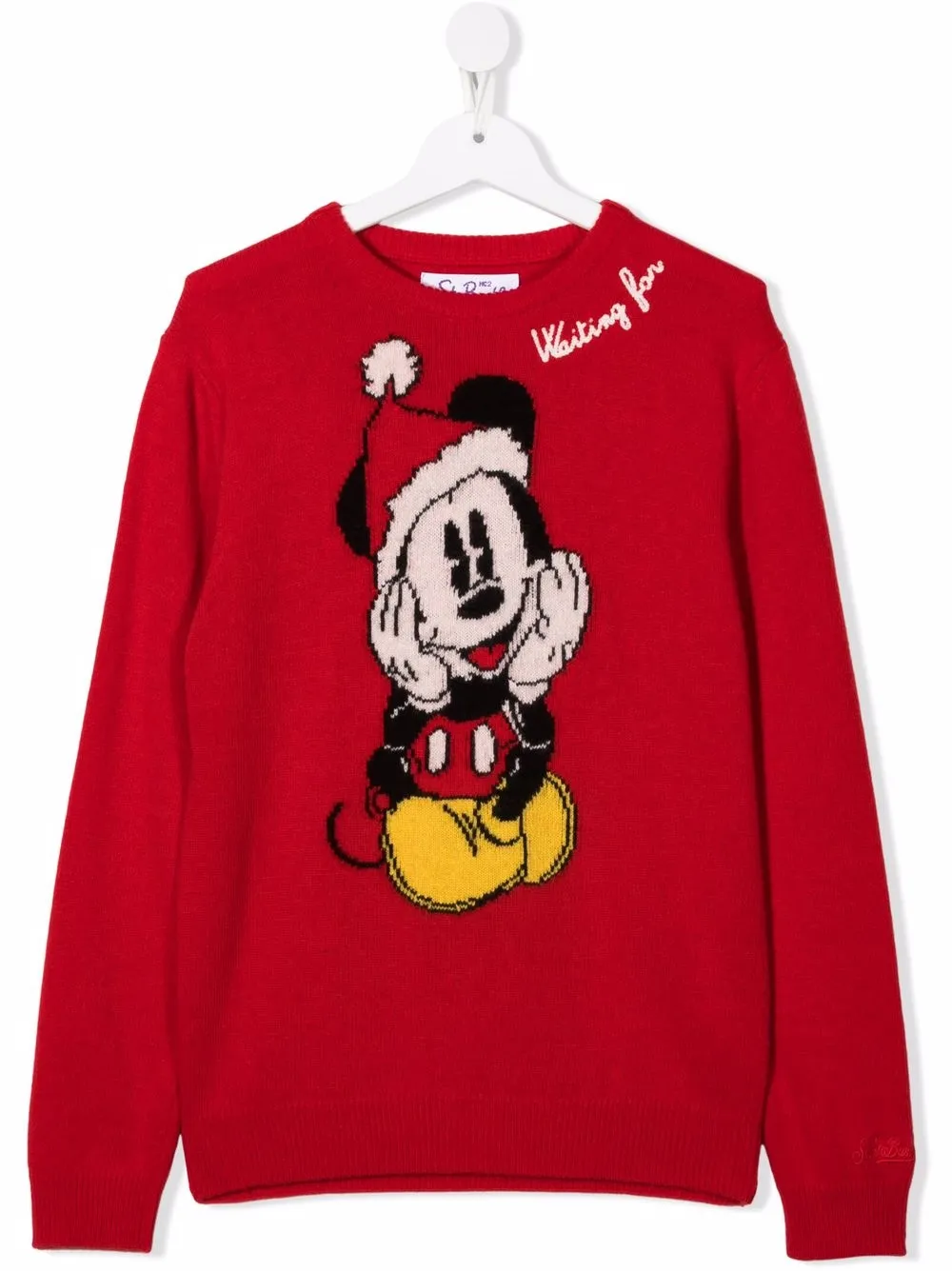 

MC2 Saint Barth Kids suéter tejido Mickey Mouse - Rojo