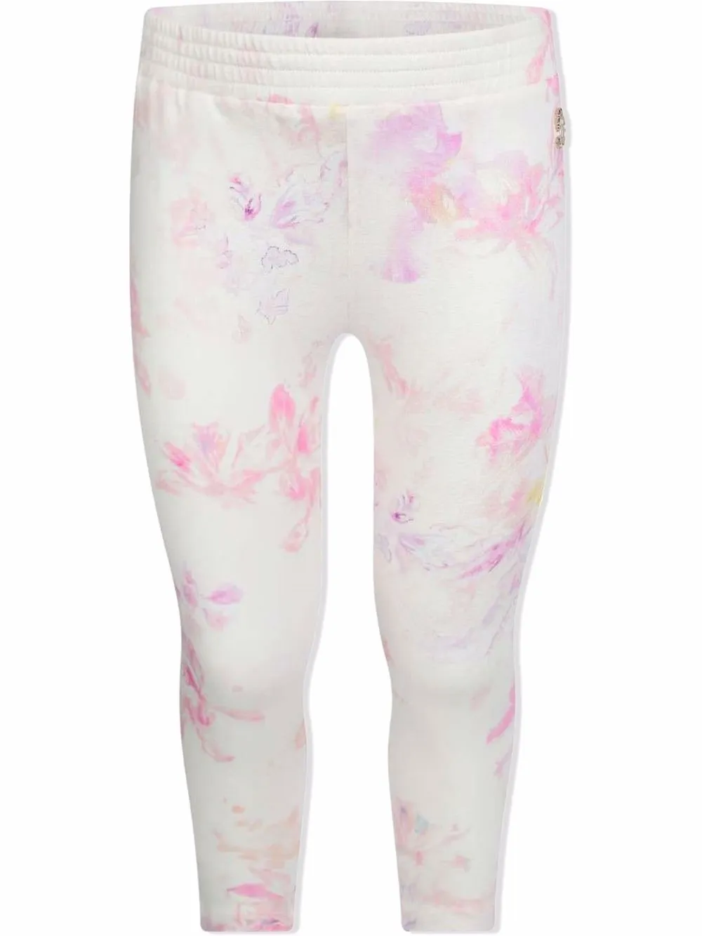 Roberto Cavalli Junior Legging met bloe print Wit