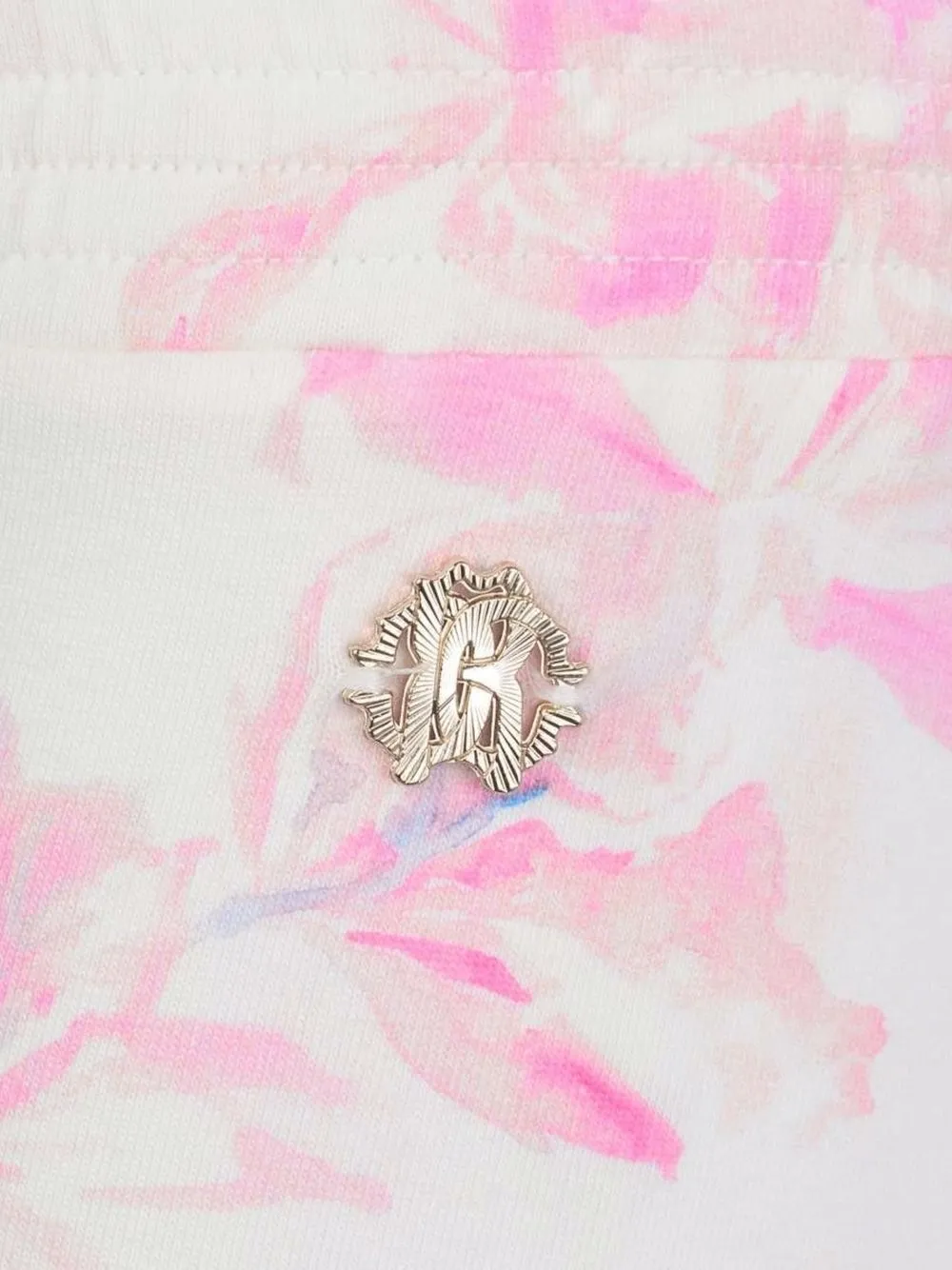 Roberto Cavalli Junior Legging met bloemenprint Wit