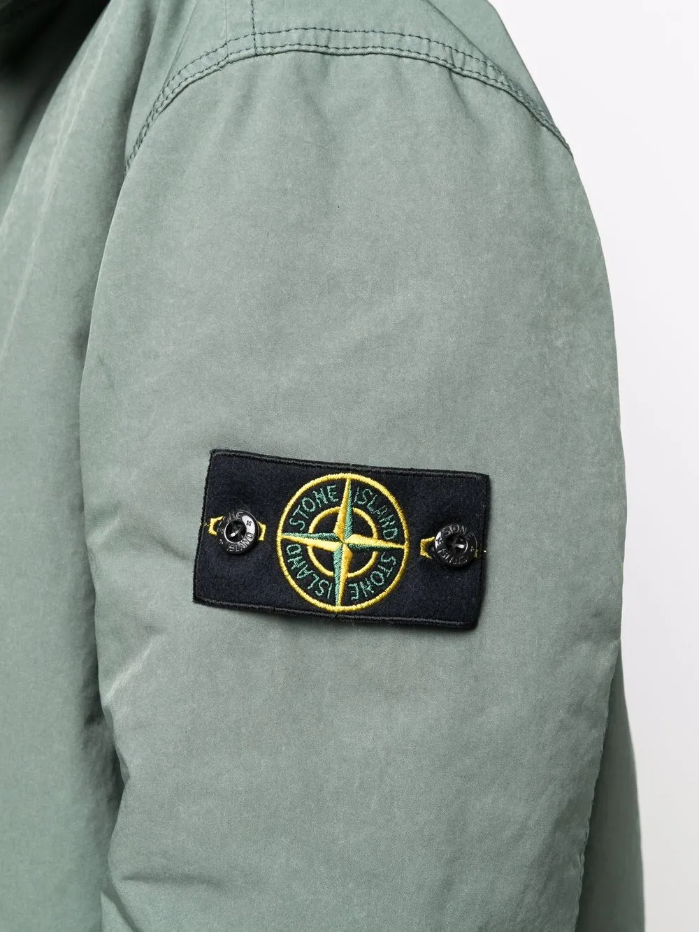 фото Stone island куртка с нашивкой compass