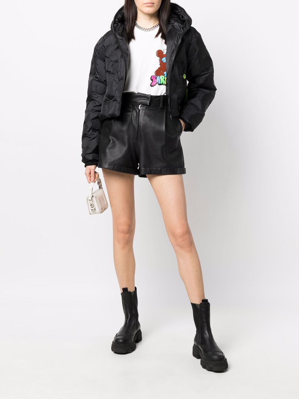 BARROW Embossed Monogram Puffer Jacket - Farfetch