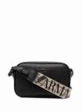 Emporio Armani logo-print strap crossbody bag - Black