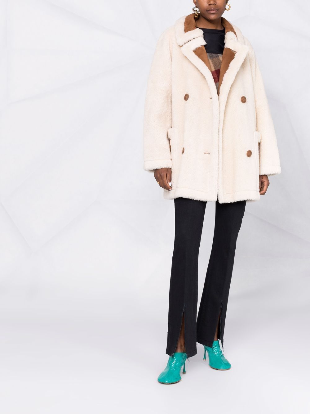 STAND STUDIO Nayeli faux-shearling Jacket - Farfetch