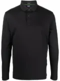 BOSS long sleeve polo shirt - Black