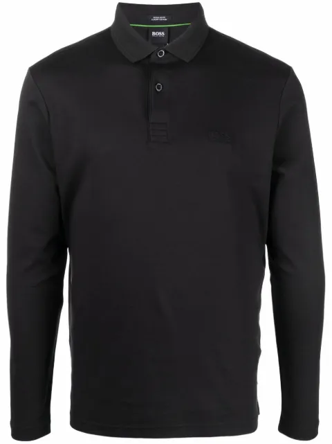 BOSS long sleeve polo shirt