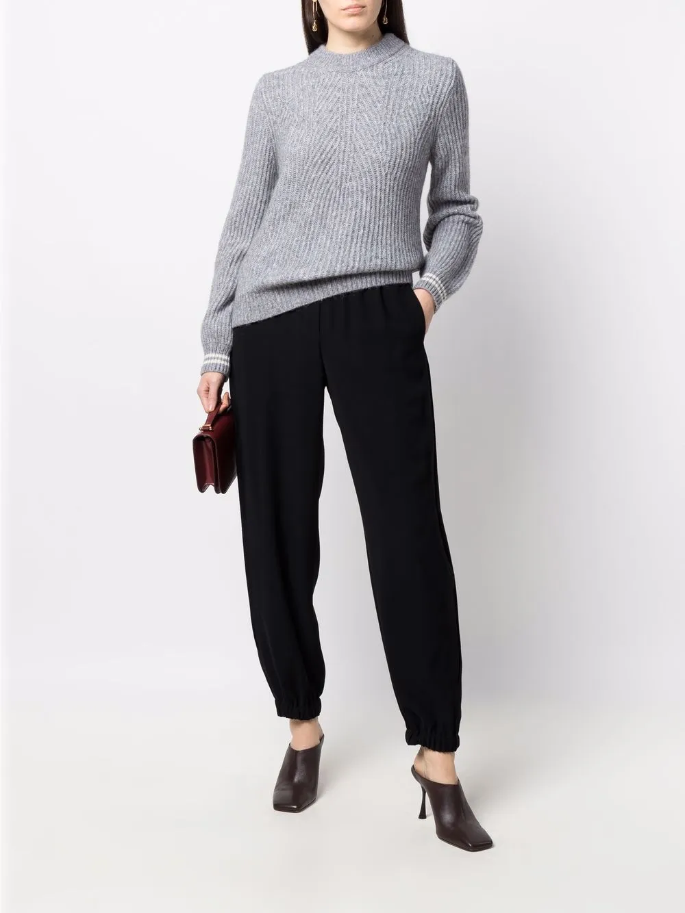 фото Emporio armani укороченные брюки с эластичным поясом