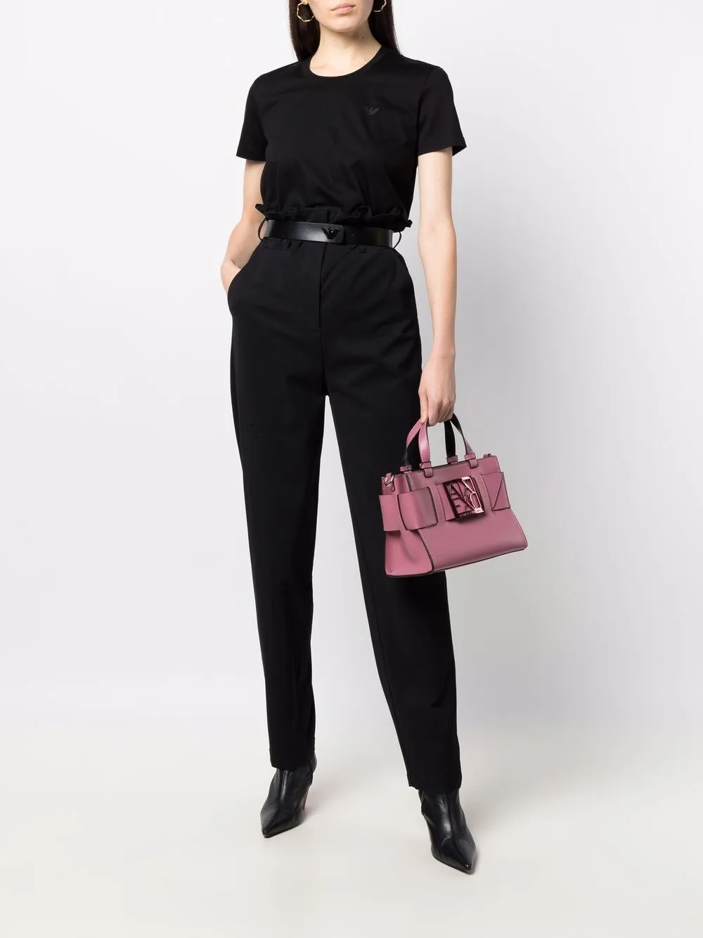 фото Emporio armani прямые брюки с завышенной талией