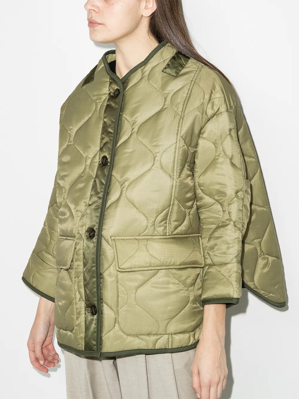 The Frankie Shop Teddy Oversized Quilted Jacket - Farfetch