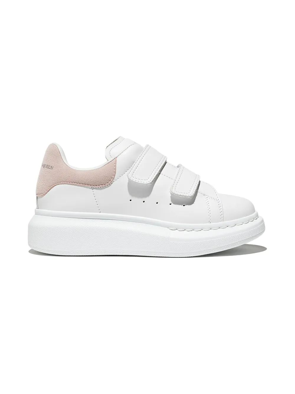 

Alexander McQueen Kids tenis con cierres autoadherentes - Blanco