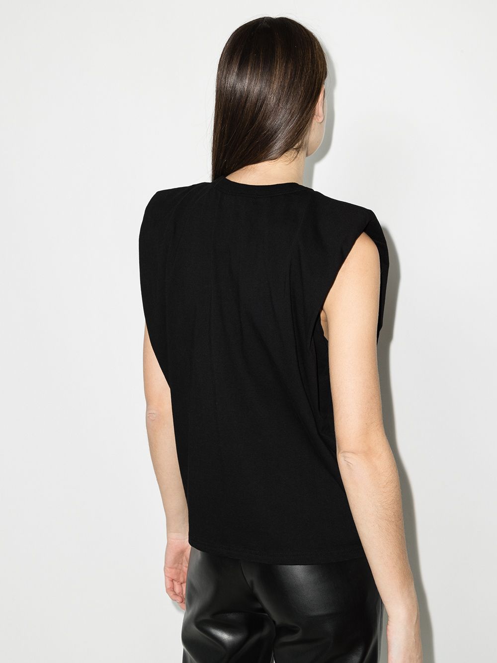 фото Frankie shop eva padded-shoulder top