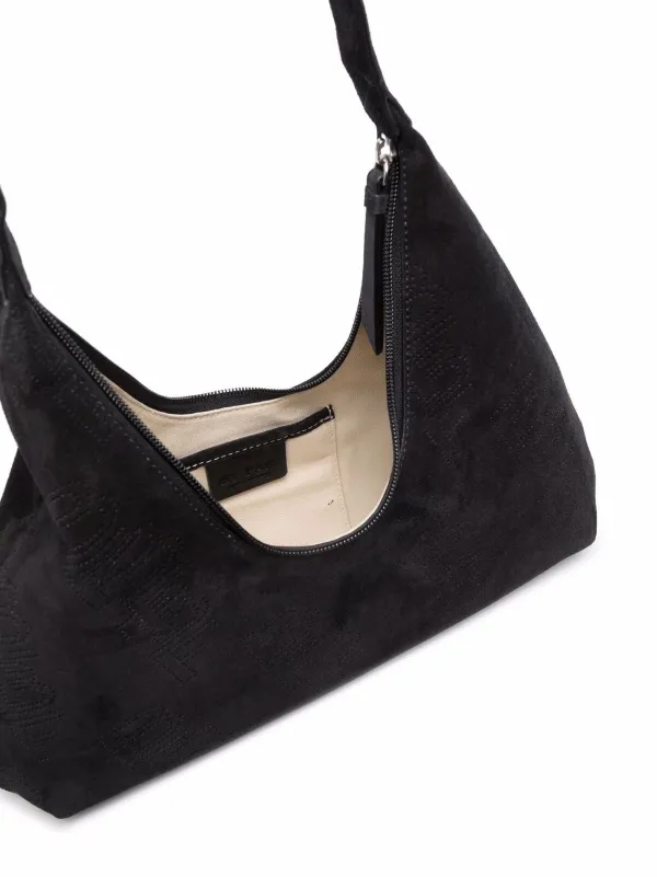 black long strap shoulder bag