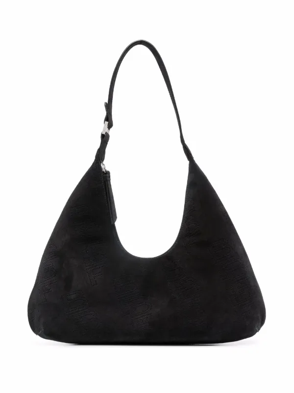 black long strap shoulder bag
