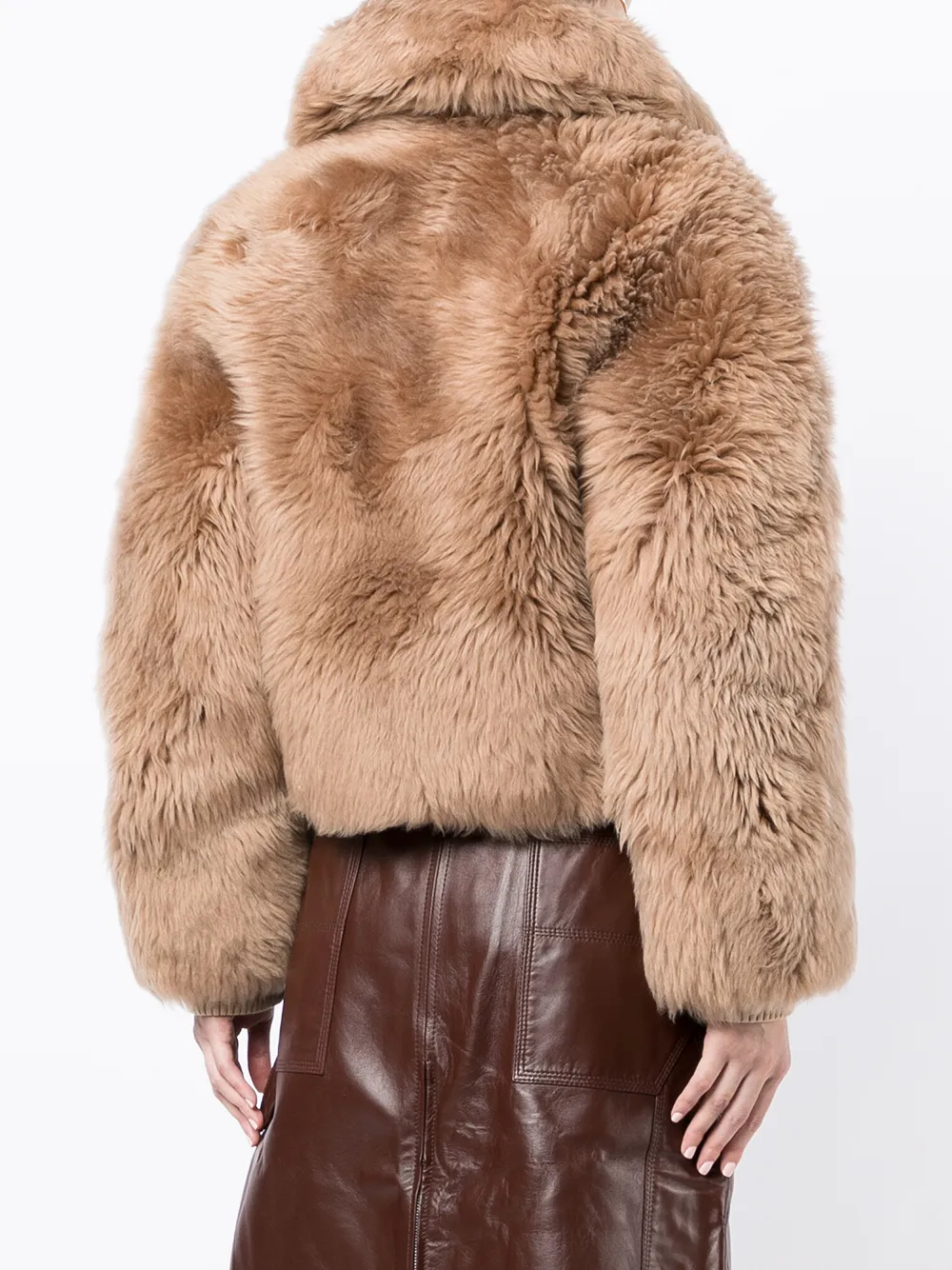 short faux-fur coat