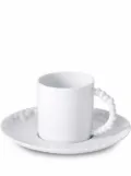 L'Objet Haas Mojave espresso cup and saucer - White