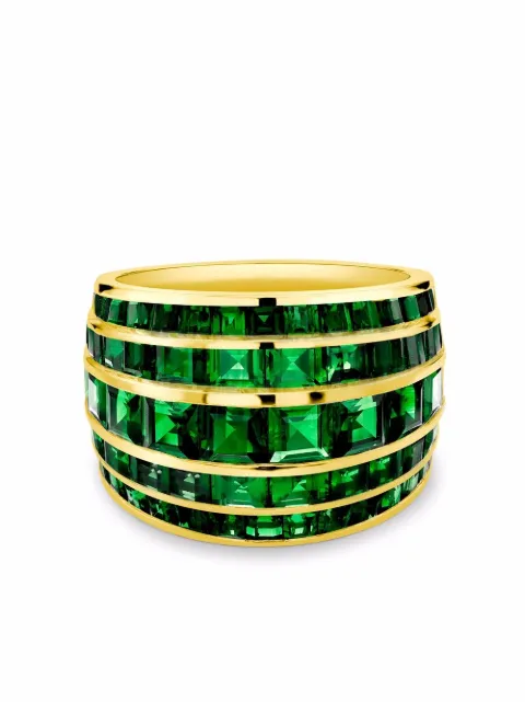 Pragnell 18kt yellow gold Manhattan emerald ring