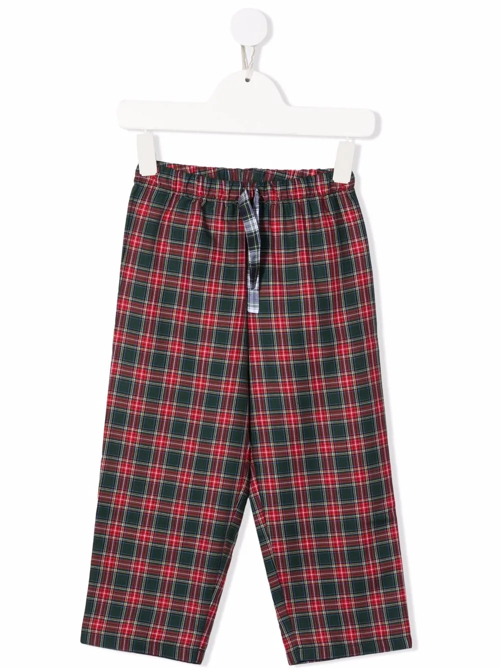 MC2 Saint Barth Kids клетчатые брюки Hypo прямого кроя