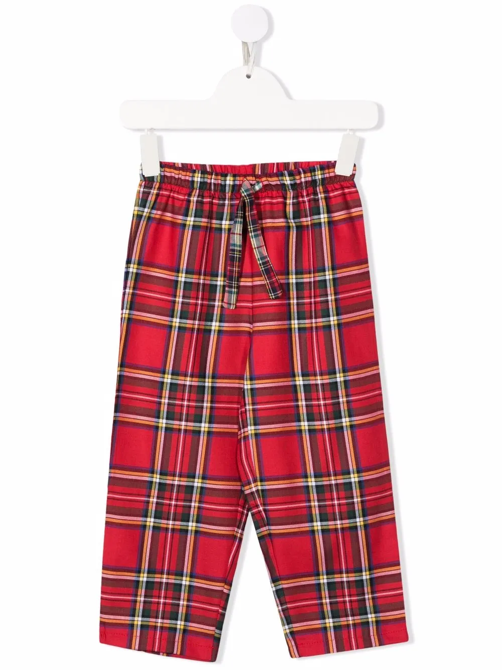 MC2 Saint Barth Kids клетчатые брюки Hypo прямого кроя