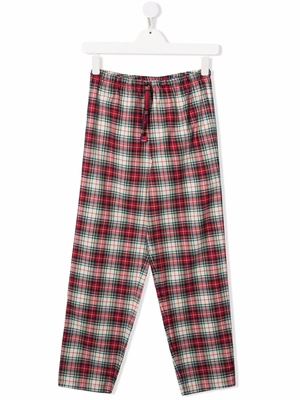MC2 Saint Barth Kids брюки в клетку тартан