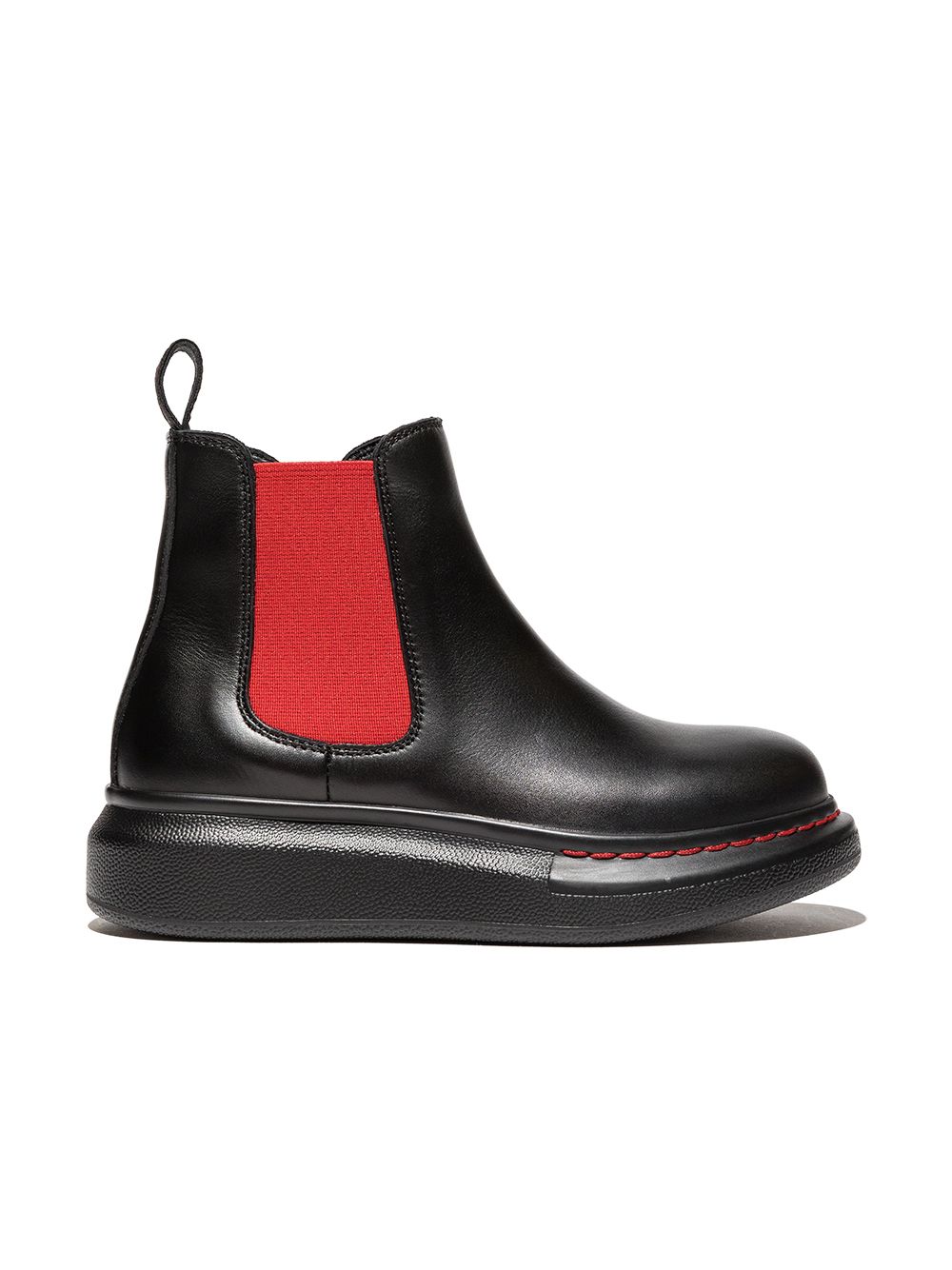 Image 1 of Alexander McQueen Kids platform-sole slip-on ankle boots