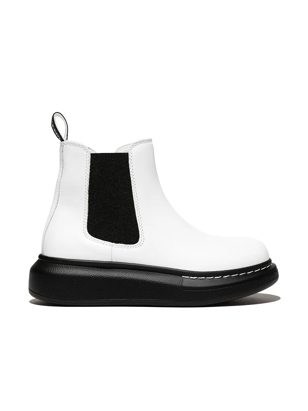 

Alexander McQueen Kids botas chelsea slip-on con plataforma - Blanco