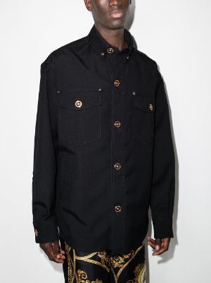 versace button shirt