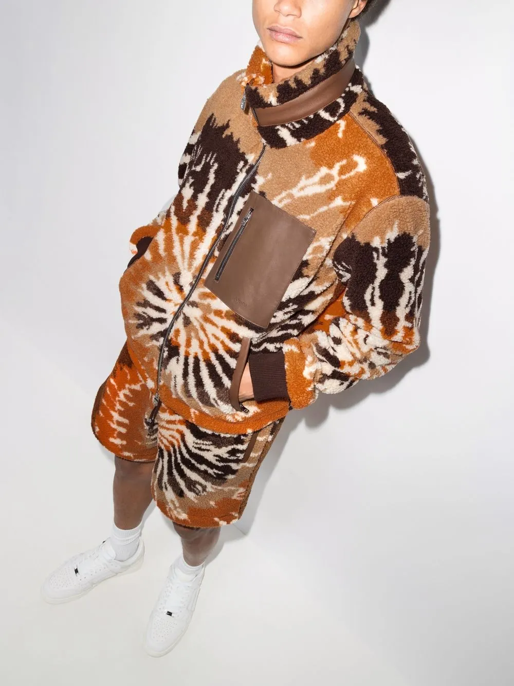 AMIRI tie-dye Fleece zip-up Jacket - Farfetch