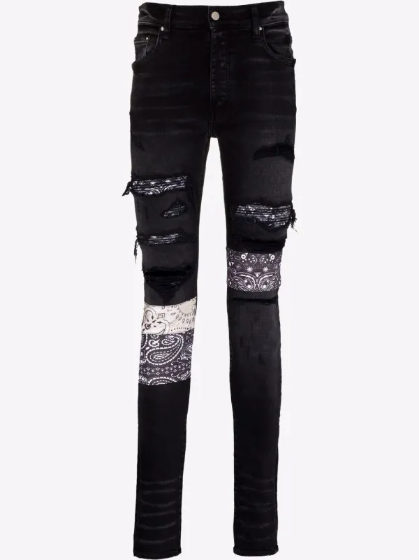 AMIRI bandana-print Skinny Jeans - Farfetch