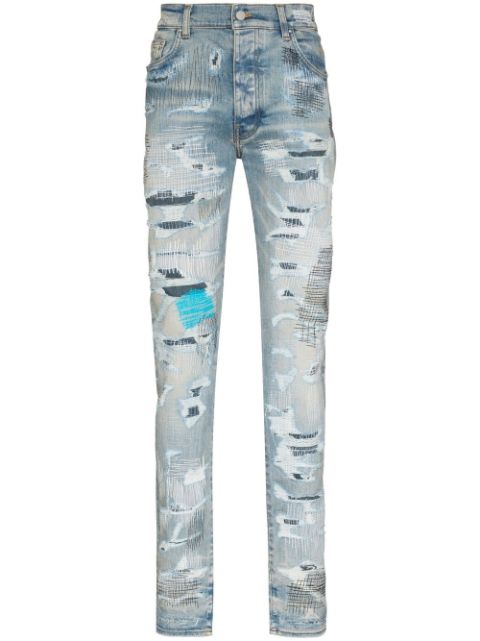 AMIRI distressed-finish skinny jeans